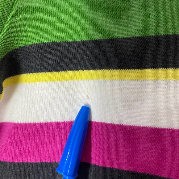 Vtg 2010 Gymboree MERRY & BRIGHT Striped Long Sleeve Shirt Top 12 NWT Flaw - Picture 4 of 4